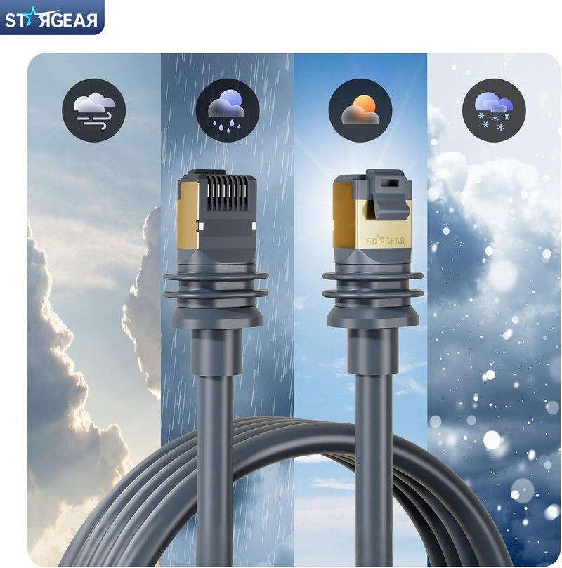 STARGEAR Starlink Cable Gen 3 45M/147FT, Starlink Gen 3 Cable for Starlink Standard V3/REV 4, 24AWG Extension Replacement Starlink Ethernet Cables Satellite Internet Kit Waterproof Outdoor - Image 5